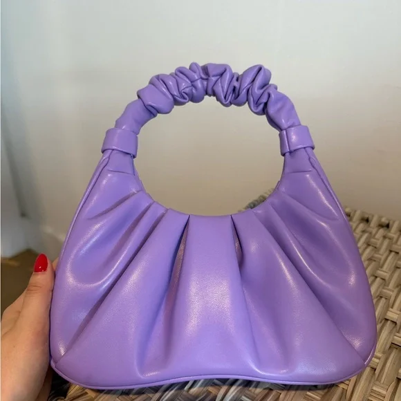 JW PEI Gabbi Ruched Hobo Handbag - Purple - Picture 2 of 4